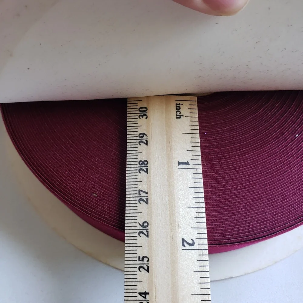 Vel-Touch Vintage Velvet Ribbon Spools Red Burgundy Wine 1 1/4